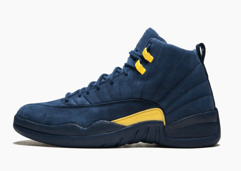 Air Jordan 12 Michigan Basketball Shoes