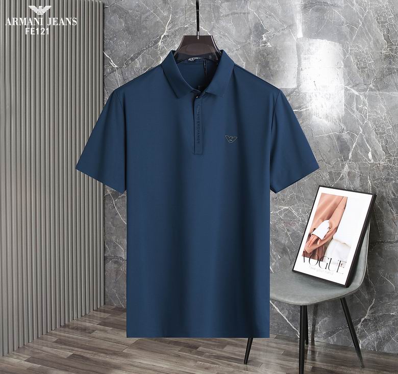 Wholesale Cheap A rmani Short Sleeve Lapel T Shirts for Sale