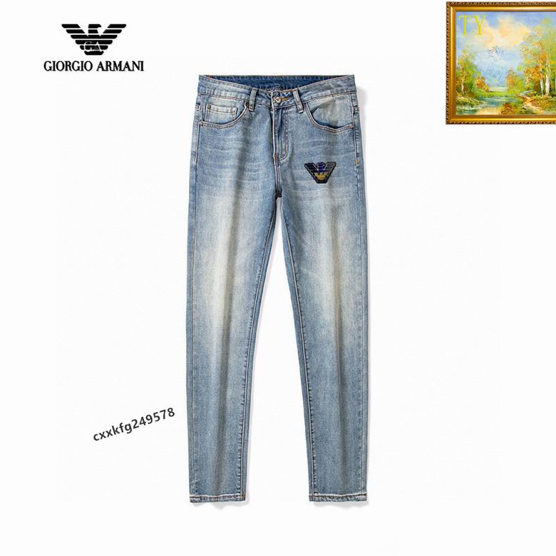 Wholesale Cheap A rmani Mens Long Jeans for Sale
