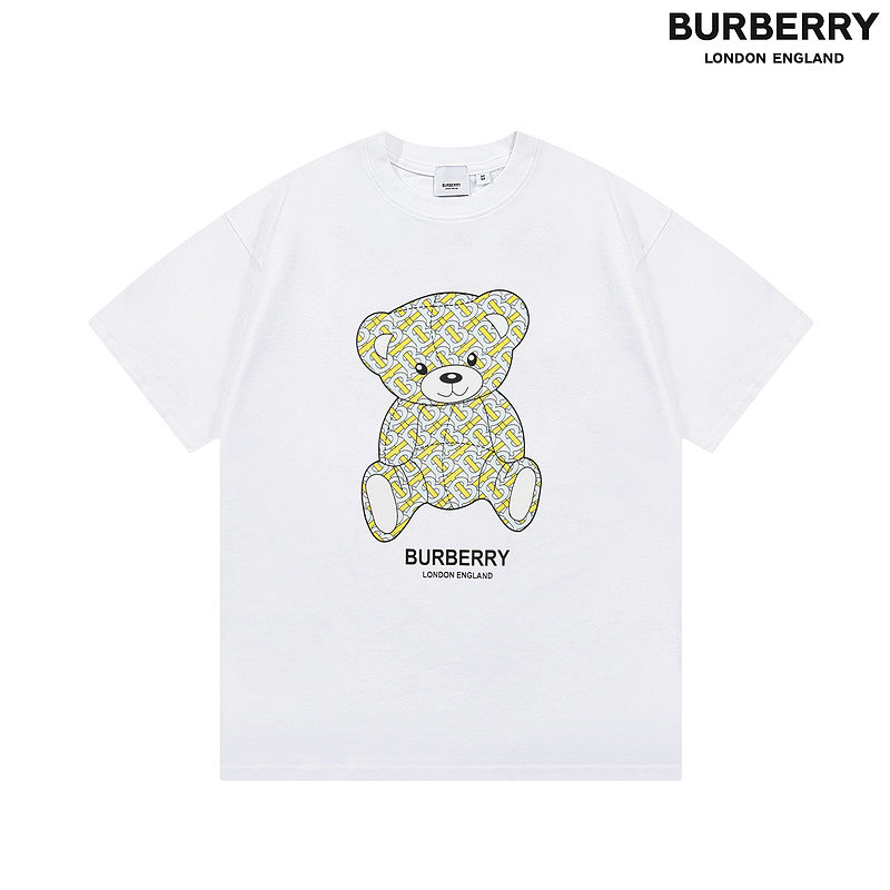 Wholesale Cheap B urberry Short Sleeve Round Collar T Shirts for Sale