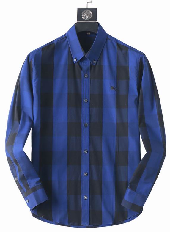 Wholesale Cheap B urberry Long Sleeve Replica Shirts for Sale