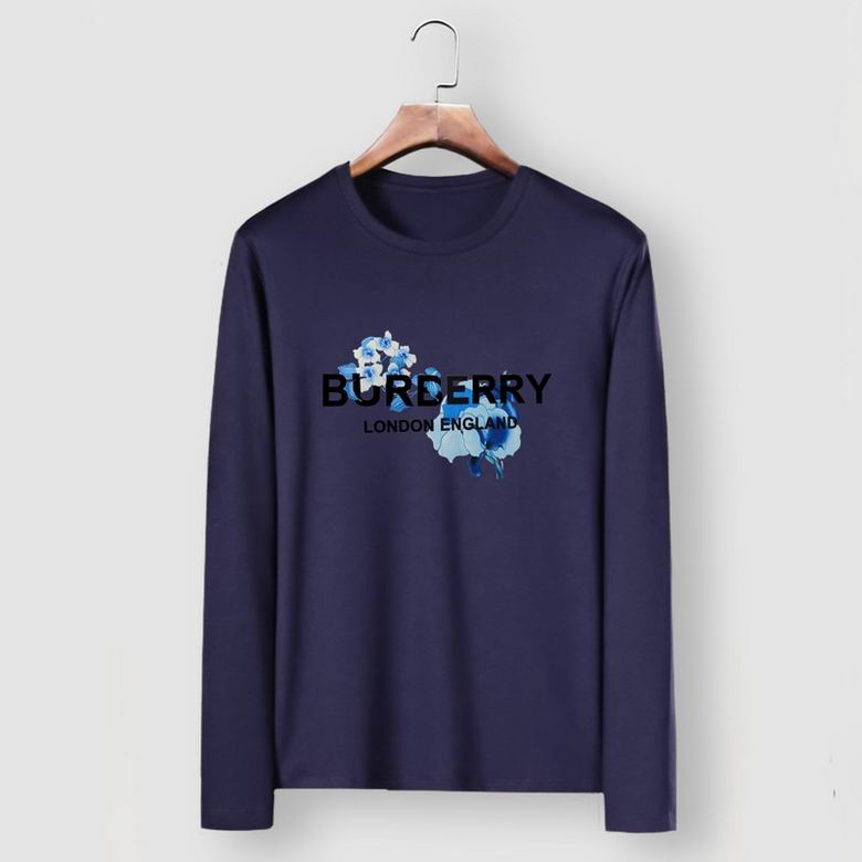 Wholesale Cheap B urberry Long Round Collar T Shirts for Sale