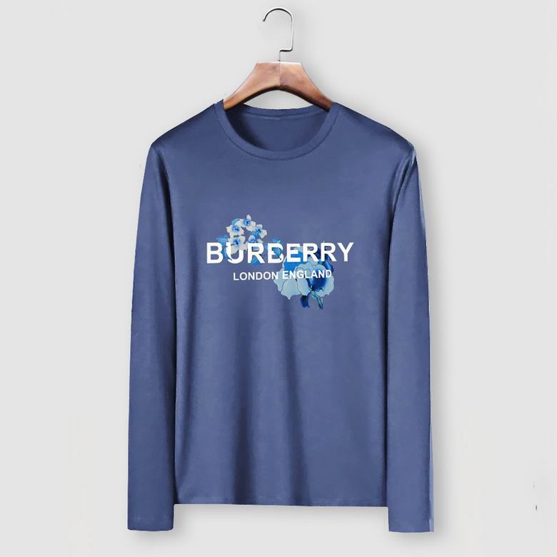 Wholesale Cheap B urberry Long Round Collar T Shirts for Sale