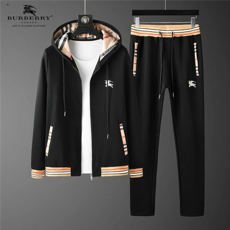 Wholesale Cheap B urberry Replica Designer Tracksuits for Sale
