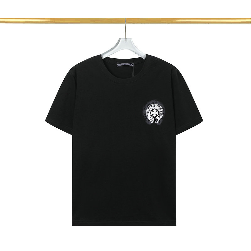 Wholesale Cheap Chrome Hearts Short Sleeve Round Collar T Shirts for Sale