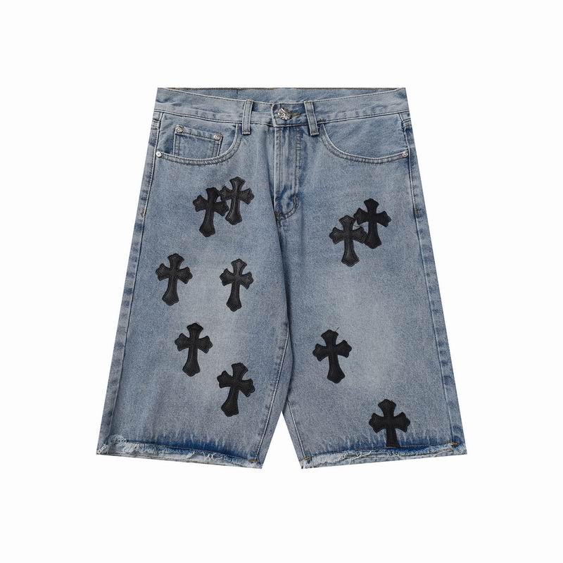 Wholesale Cheap Chrome Hearts Replica Jeans Shorts  for Sale