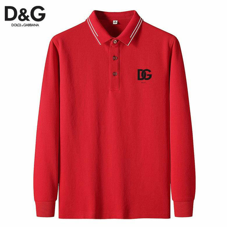 Wholesale Cheap DG Long Sleeve Lapel T Shirts for Sale