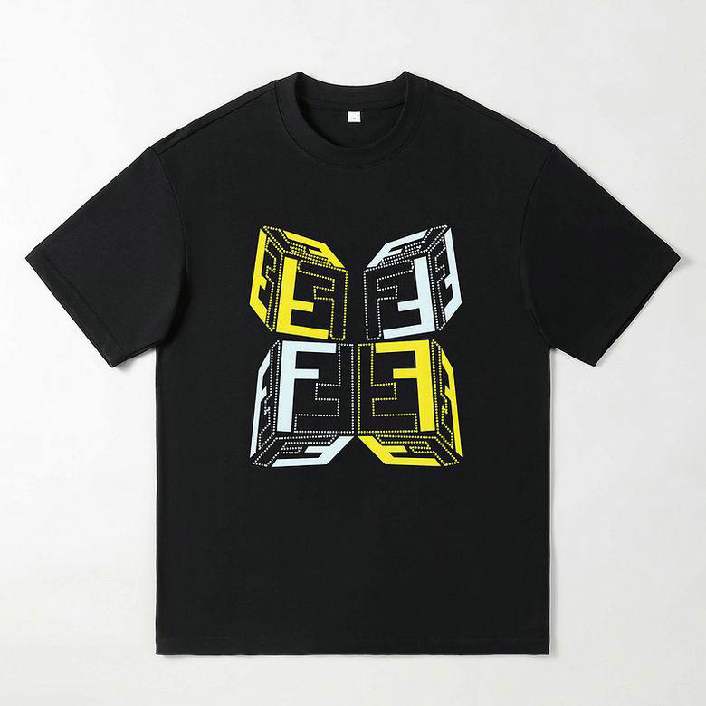 Wholesale Cheap F endi Short Sleeve Lapel T Shirts for Sale