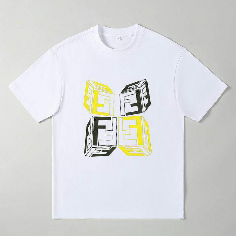 Wholesale Cheap F endi Short Sleeve Lapel T Shirts for Sale