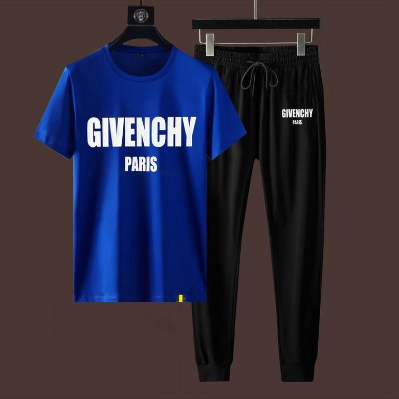 Wholesale Cheap G ivenchy Short Sleeve MEN Tracksuits for Sale