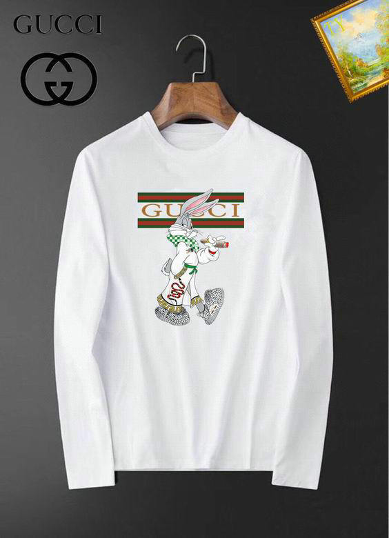 Wholesale Cheap G ucci Long Sleeve Designer T-Shirts for Sale