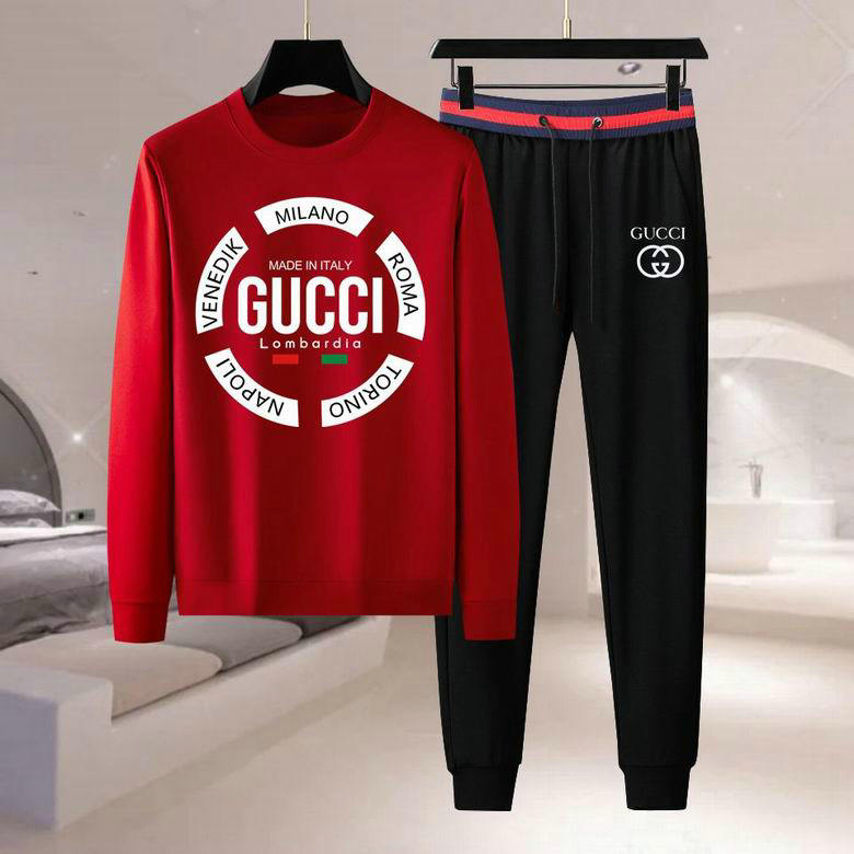 Wholesale Cheap G ucci Long Sleeve Tracksuits for Sale