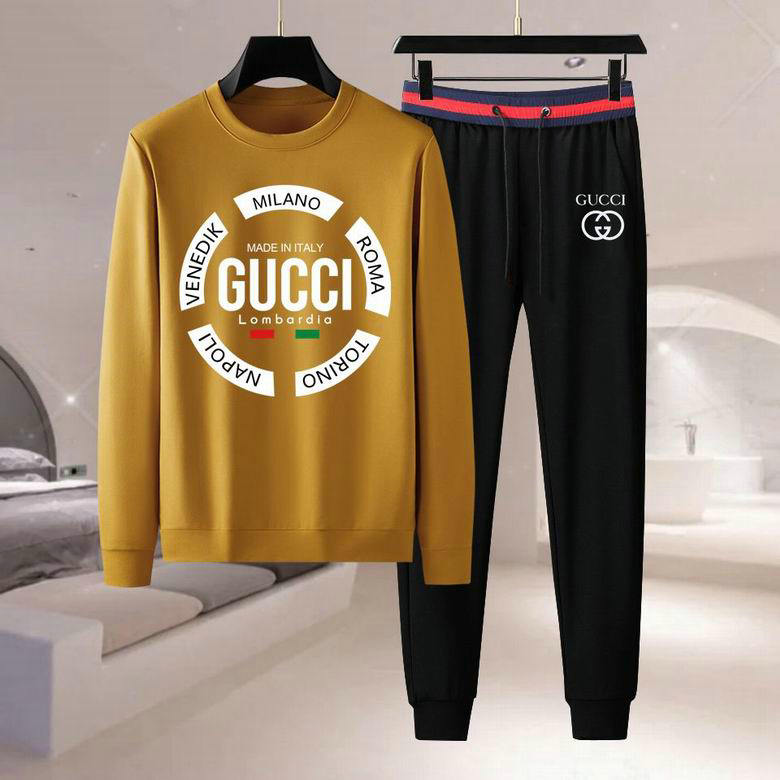 Wholesale Cheap G ucci Long Sleeve Tracksuits for Sale