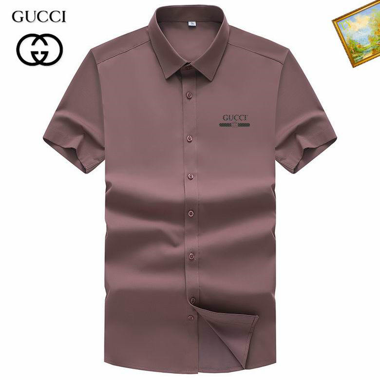 Wholesale Cheap G ucci Short Sleeve Shirts for Sale