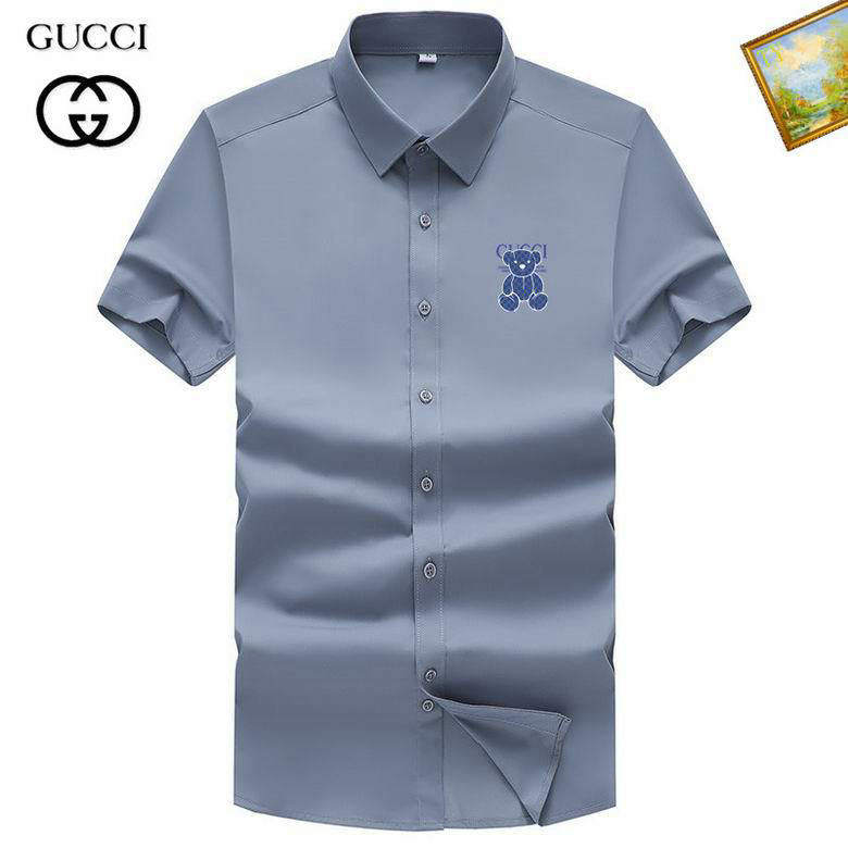 Wholesale Cheap G ucci Short Sleeve Shirts for Sale
