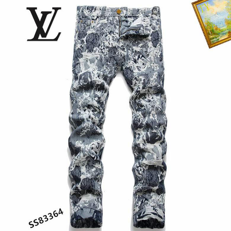 Wholesale Cheap replica Louis Vuitton Designer Jeans men for Sale