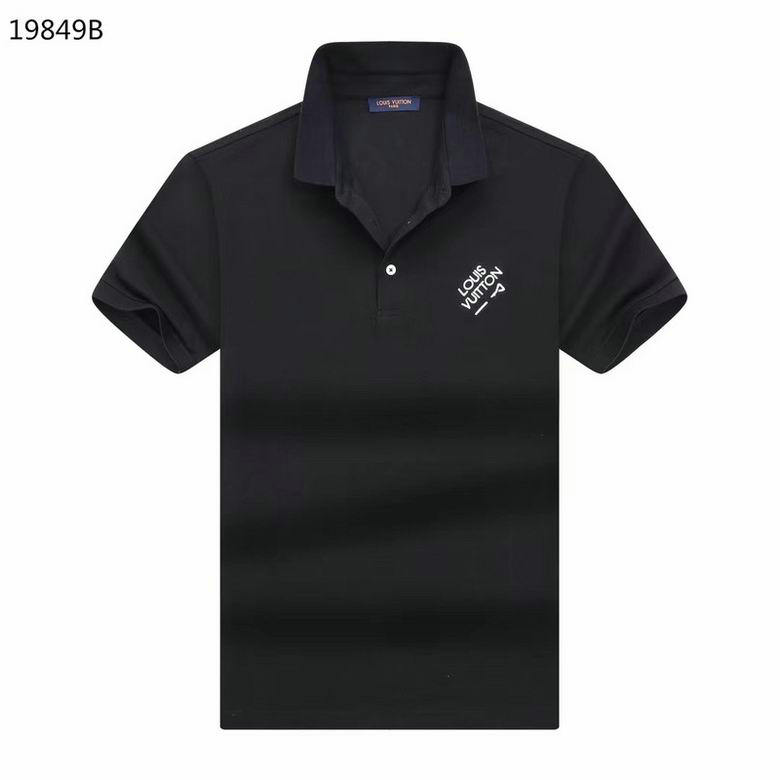 Wholesale Cheap Replica Louis Vuitton Short Sleeve Lapel T Shirts for Sale