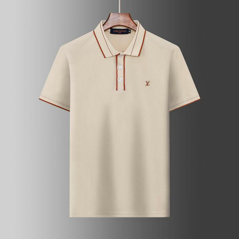 Wholesale Cheap Replica Louis Vuitton Short Sleeve Lapel T Shirts for Sale