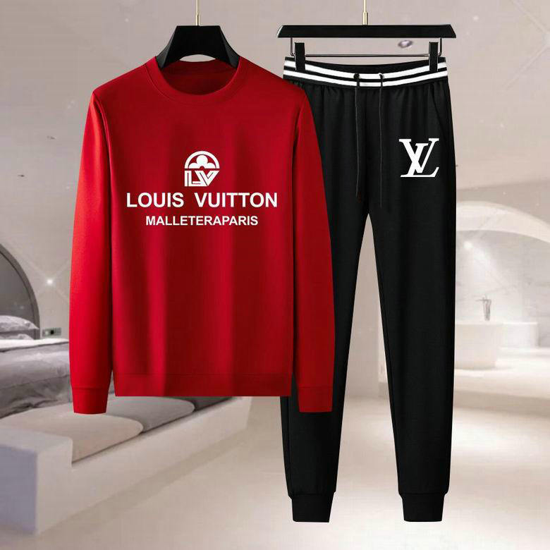 Wholesale Cheap LV Long Sleeve Tracksuits for Sale