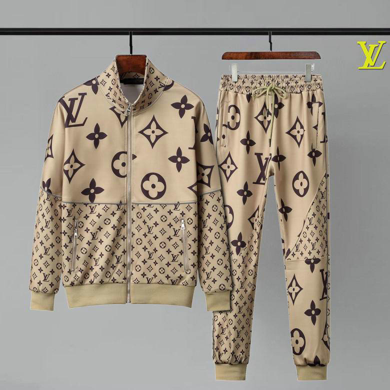 Wholesale Cheap replica Louis Vuitton Long Sleeve Tracksuits men for Sale
