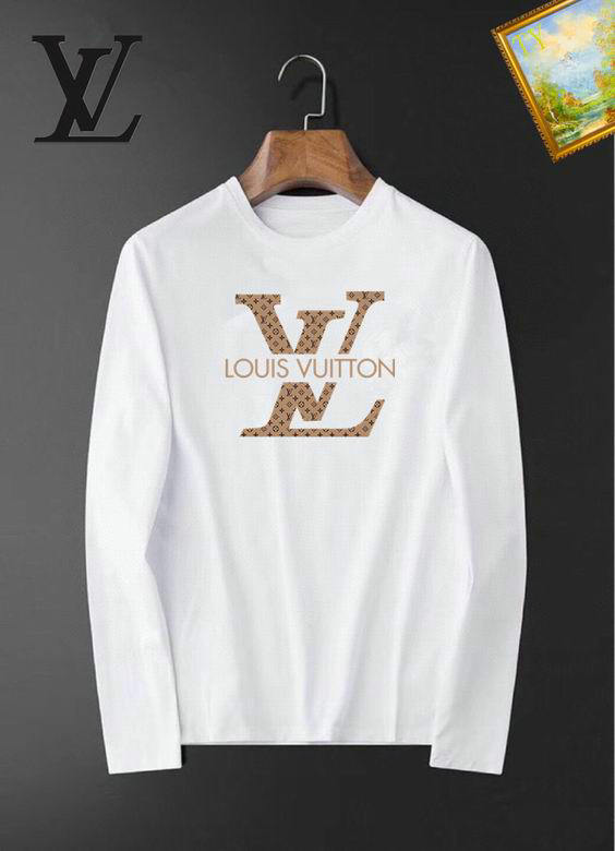 Wholesale Cheap Louis Vuitton Long Sleeve men T Shirts for Sale