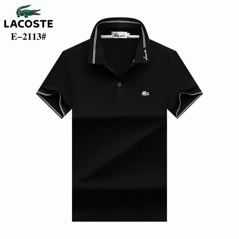 Wholesale Cheap Lacoste Polo Short Sleeve Lapel T Shirts for Sale