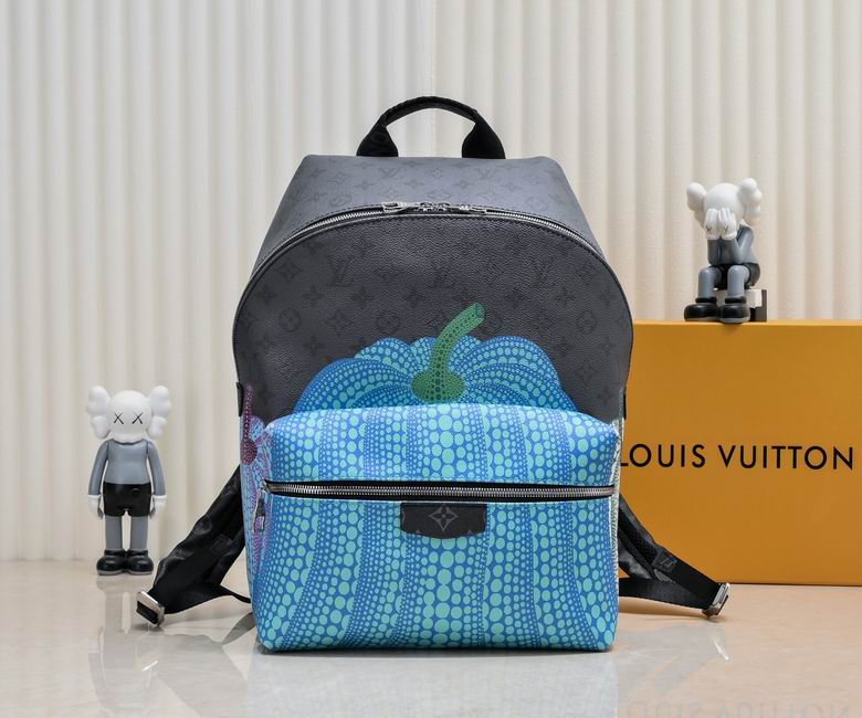 LV x YK Monogram Eclipse Canvas Discovery Backpack M46440