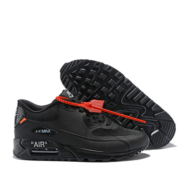 OFF-WHITE x Nike Air Max 90 Black Sneakers for Sale-061