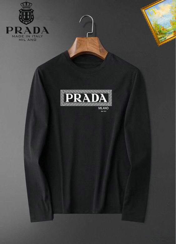 Wholesale Cheap P rada REPLICA Long Sleeve T Shirts for Sale