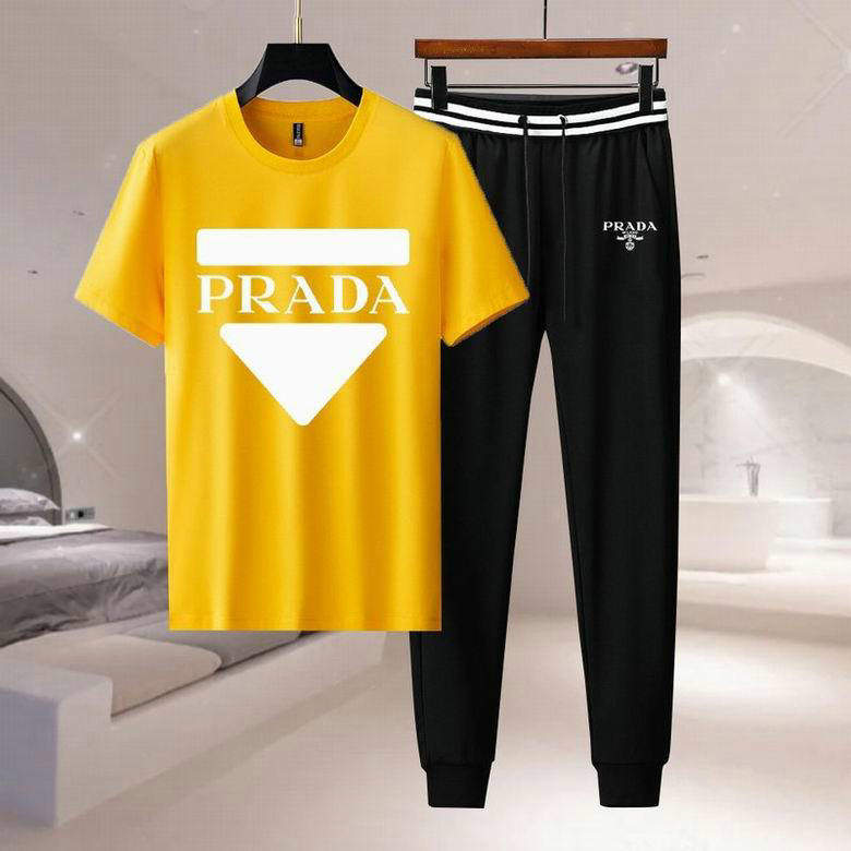 Wholesale Cheap P rada Short Sleeve Tracksuits for Sale