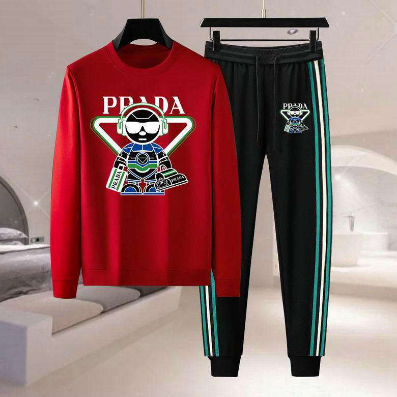 Wholesale Cheap P rada Long Sleeve Tracksuits for Sale