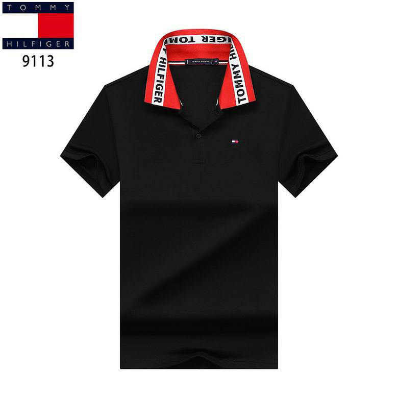 Wholesale Cheap Tommy Short Sleeve Lapel T Shirts for Sale