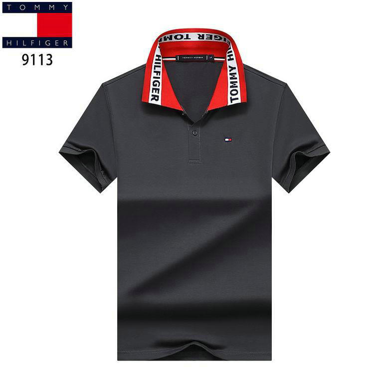 Wholesale Cheap Tommy Short Sleeve Lapel T Shirts for Sale