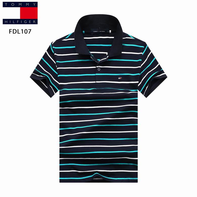 Wholesale Cheap T ommy Polo Short Sleeve Lapel T Shirts for Sale