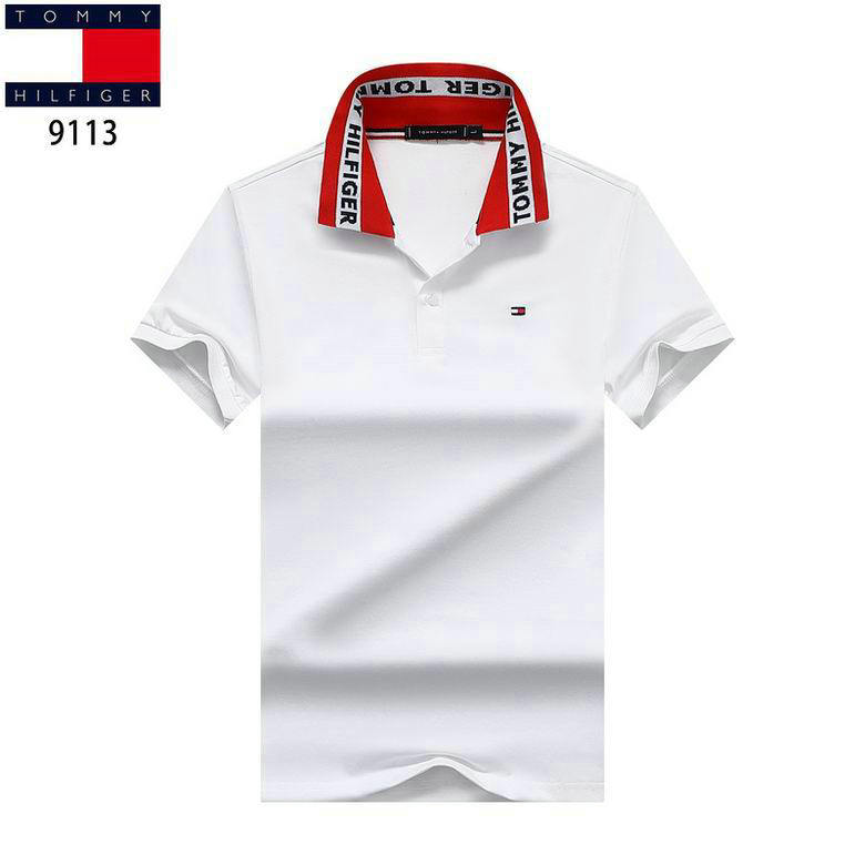 Wholesale Cheap Tommy Shorts Sleeve Lapel T Shirts for Sale