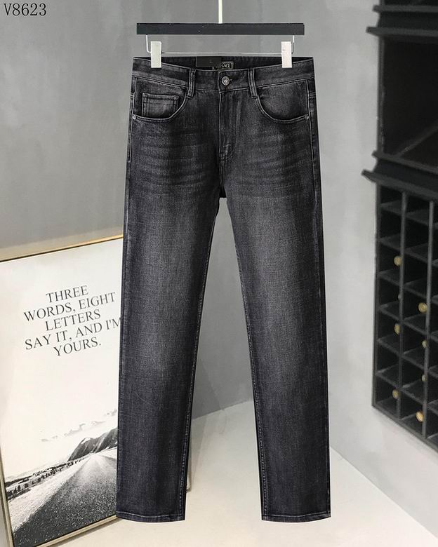 Wholesale Cheap V ersace mens Long Jeans for Sale
