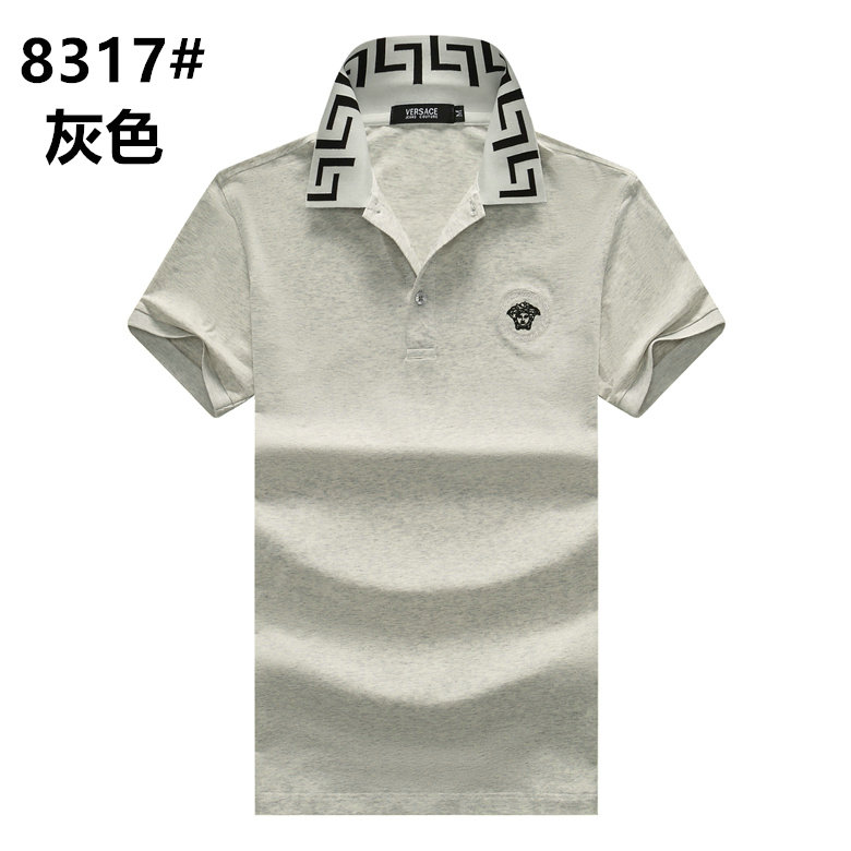 Wholesale Cheap V ersace Short Sleeve Lapel T Shirts for Sale