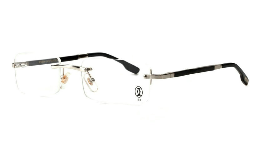 Wholesale Cheap Replica Cartier Metal Memory Plastic Glasses Frames For Sale-035