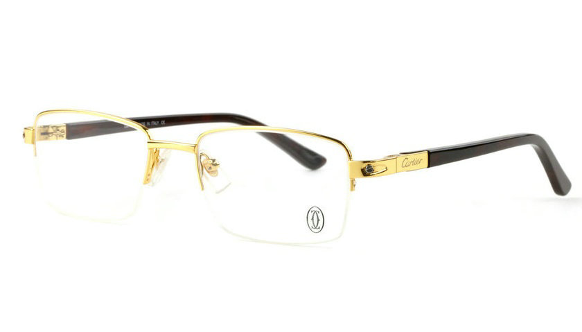 Wholesale Cheap Replica Cartier Metal Memory Plastic Glasses Frames For Sale-043