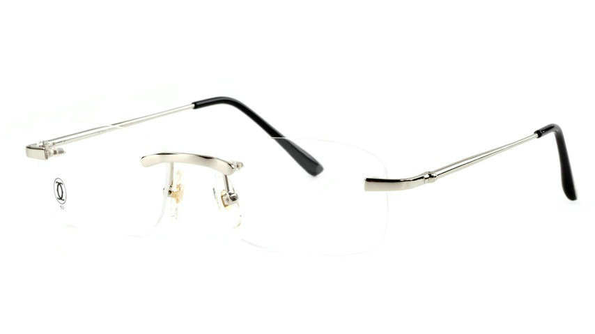 Wholesale Cheap Cartier Replica Rimless Glasses Frames for Sale-003