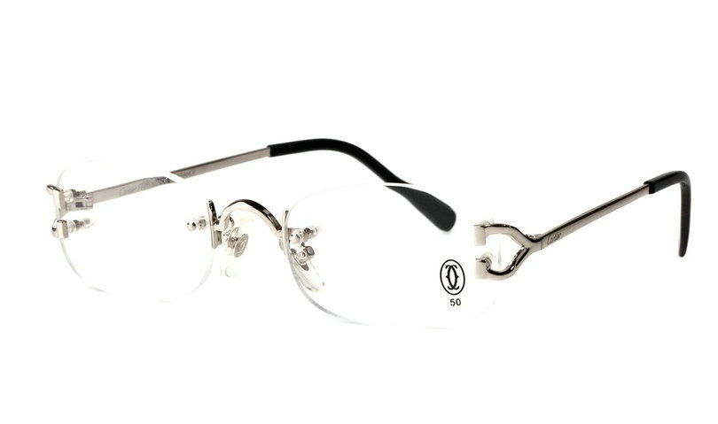 Wholesale Cheap Cartier Replica Rimless Glasses Frames for Sale-013