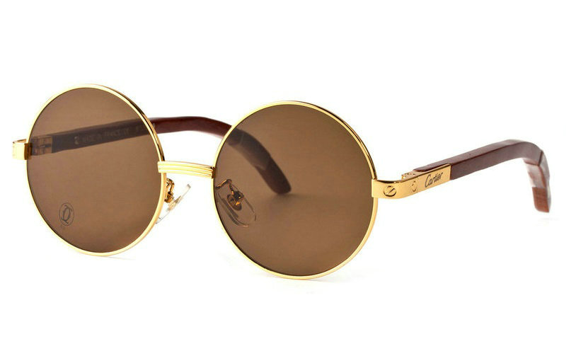Wholesale Cheap Cartier Santos Dumont Sunglasses Replica for Sale-003