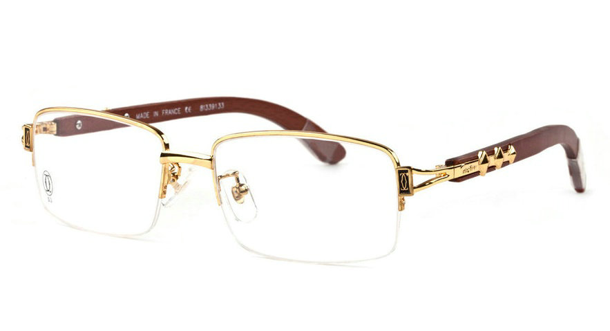 Wholesale Replica Cartier Wood Frame Glasses for Sale-177