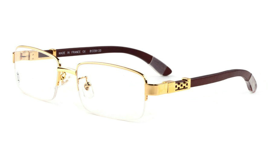 Wholesale Cheap Cartier Half Frame Semi-Rimless Eyeglass Frames for Sale-212