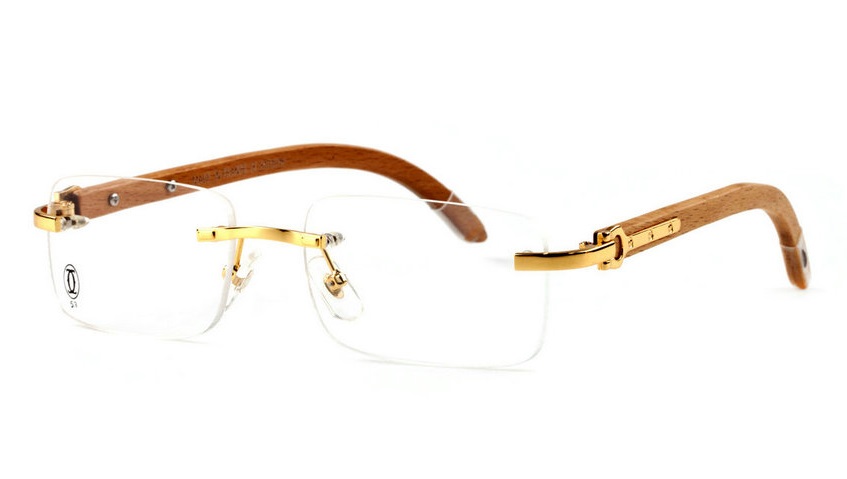 Wholesale Cheap Cartier Bamboo Glasses Frames for Sale-005