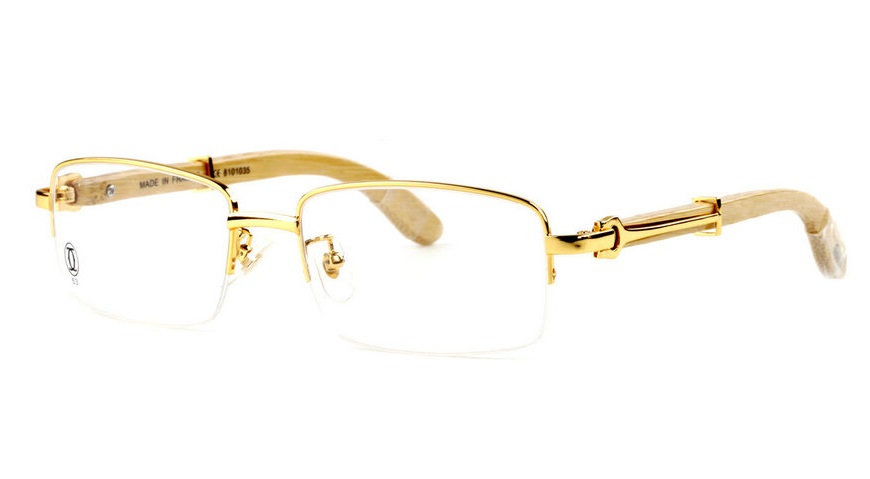 Wholesale Cheap Cartier Bamboo Eyeglass Frames for Sale-013