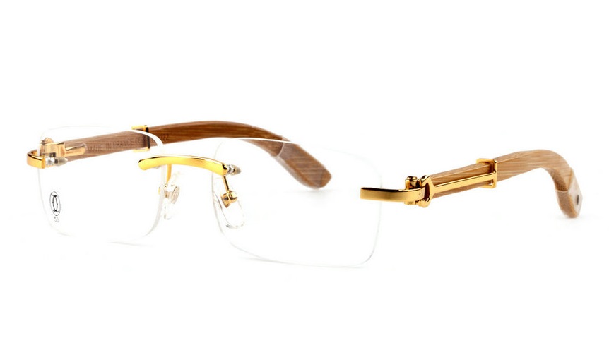 Wholesale Cheap Cartier Bamboo Eyeglasses Frames for Sale-014