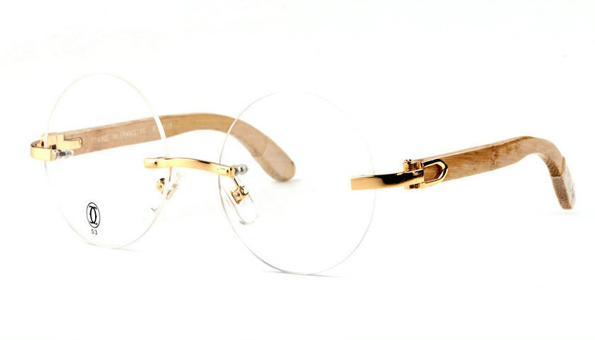 Wholesale Cheap Cartier Bamboo Glasses Frames for Sale-032