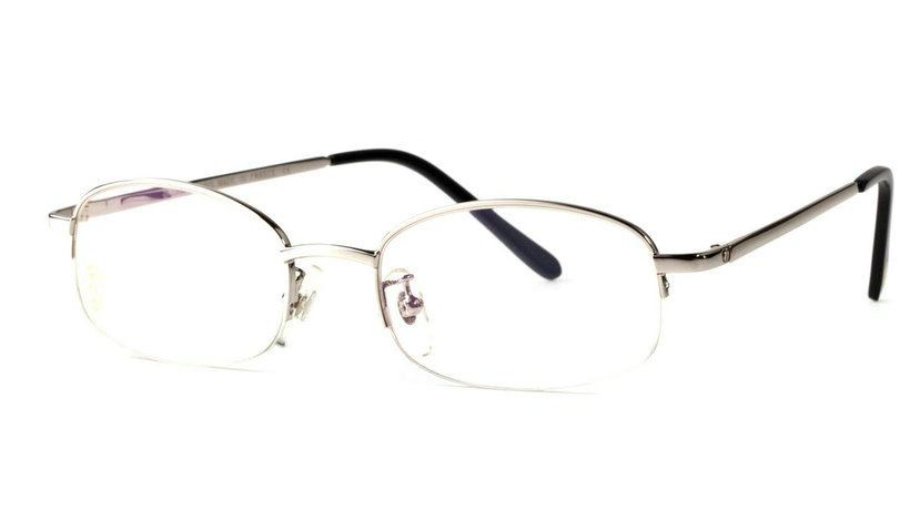 Wholesale Cartier Metal Half Rim Replica Glasses Frame for Sale-007