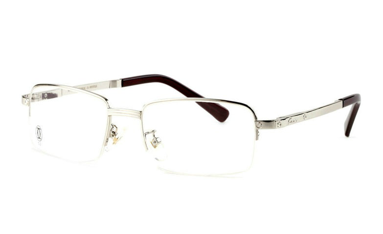 Wholesale Cartier Metal Half Rim Replica Glasses Frame for Sale-019